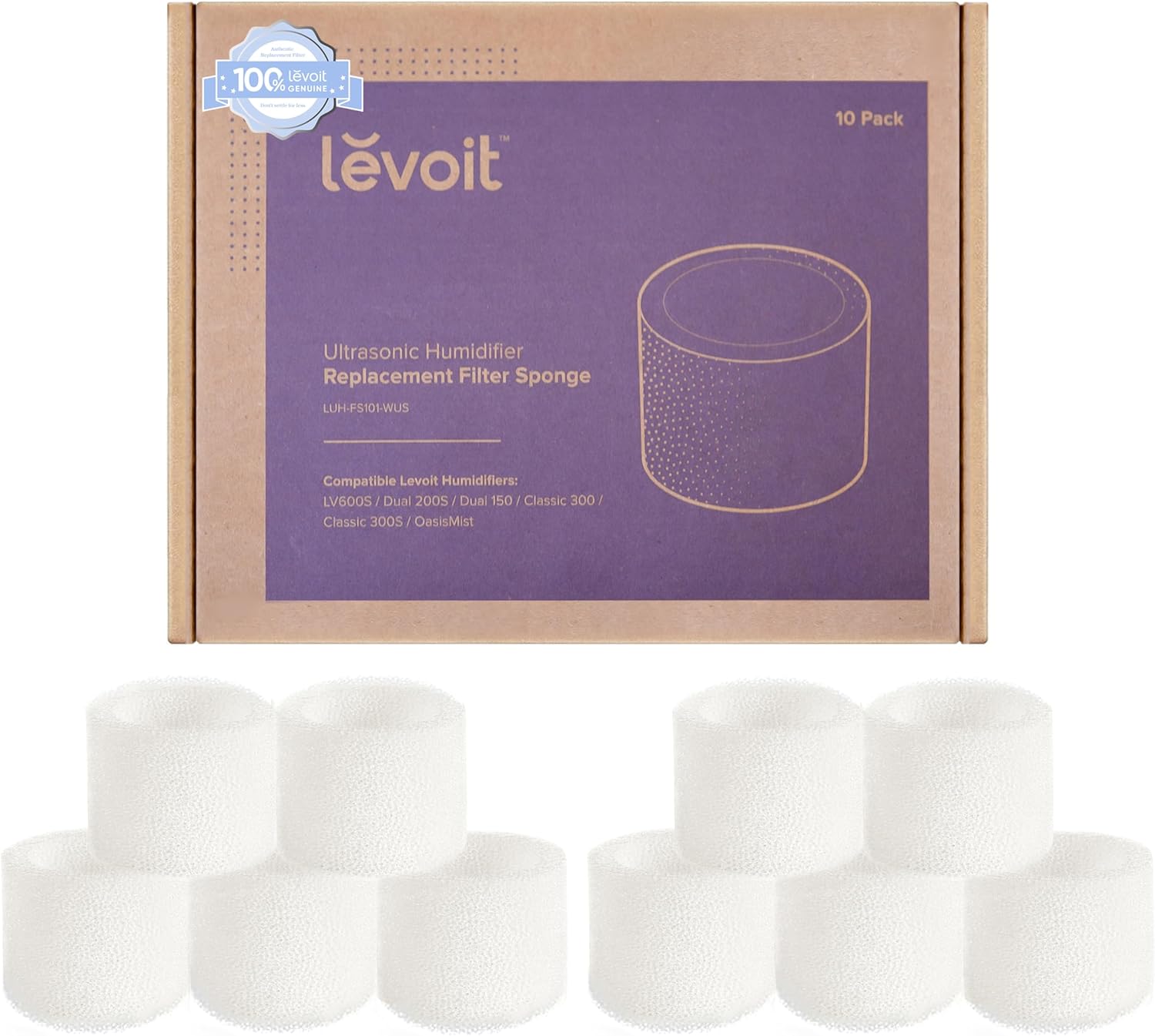 Levoit Humidifier Replacement Filters (10 - Pack) - Levoit