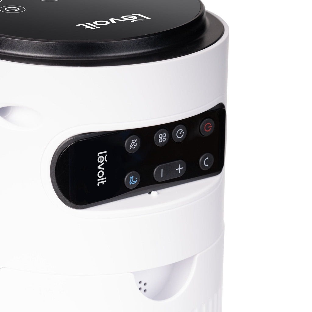 Levoit Classic 42-Inch Smart Tower Fan with user-friendly control panel for customizable airflow