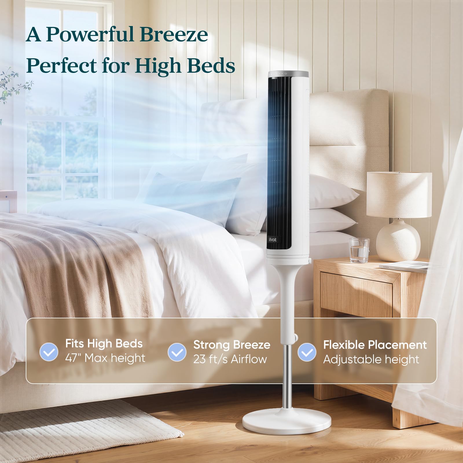 Levoit Windi Lift Smart Standing Fan - Levoit