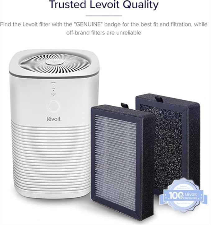 Levoit LV - H128 air purifier Replacement Filter with "genuine" badge for the best fit and filtration