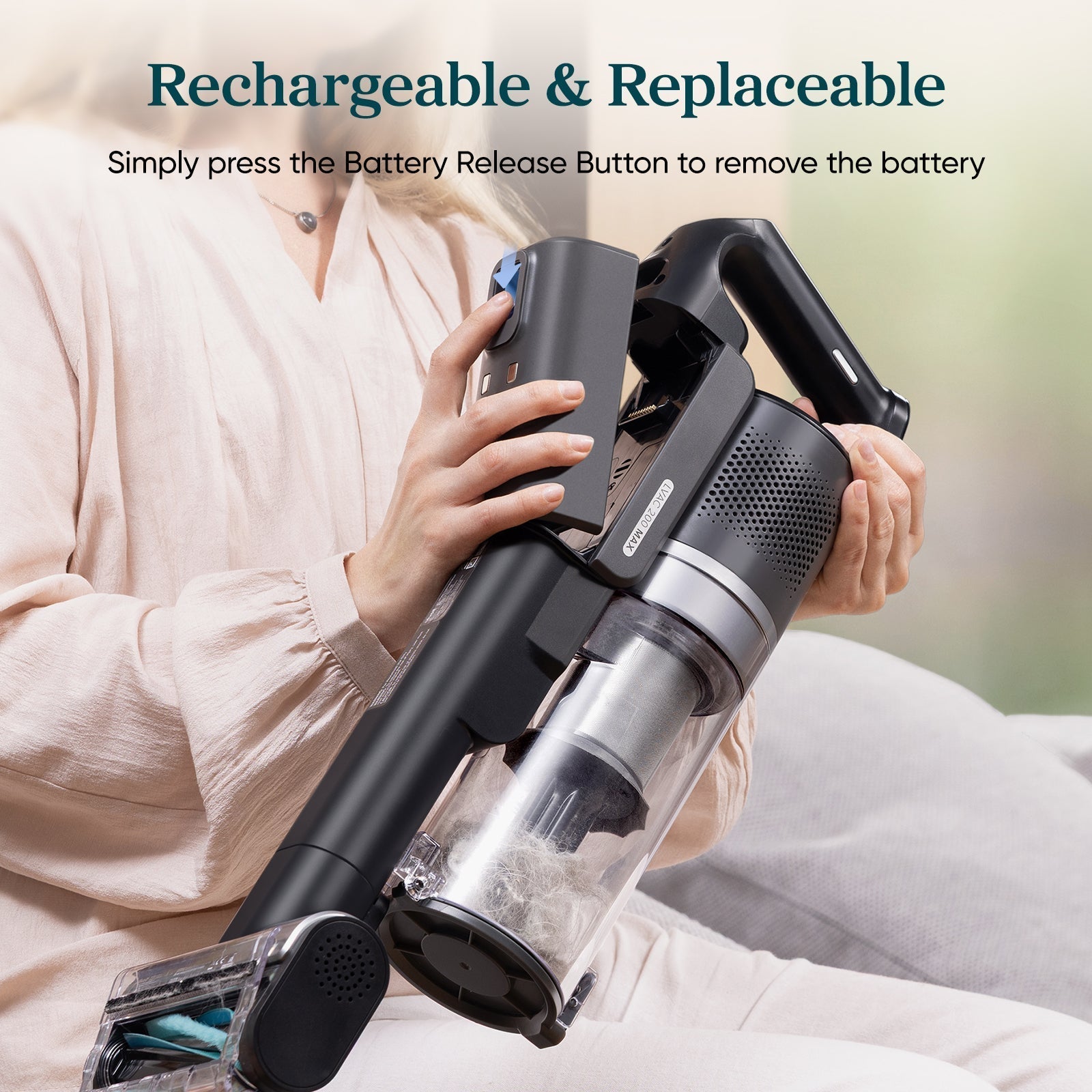 Levoit LVAC-200 MAX Cordless Vacuum Replacement Battery - Levoit