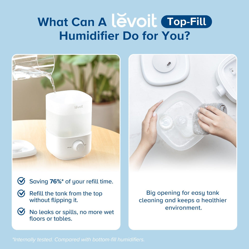 Classic160 Ultrasonic Top - Fill Humidifier - easiest humidifier to clean