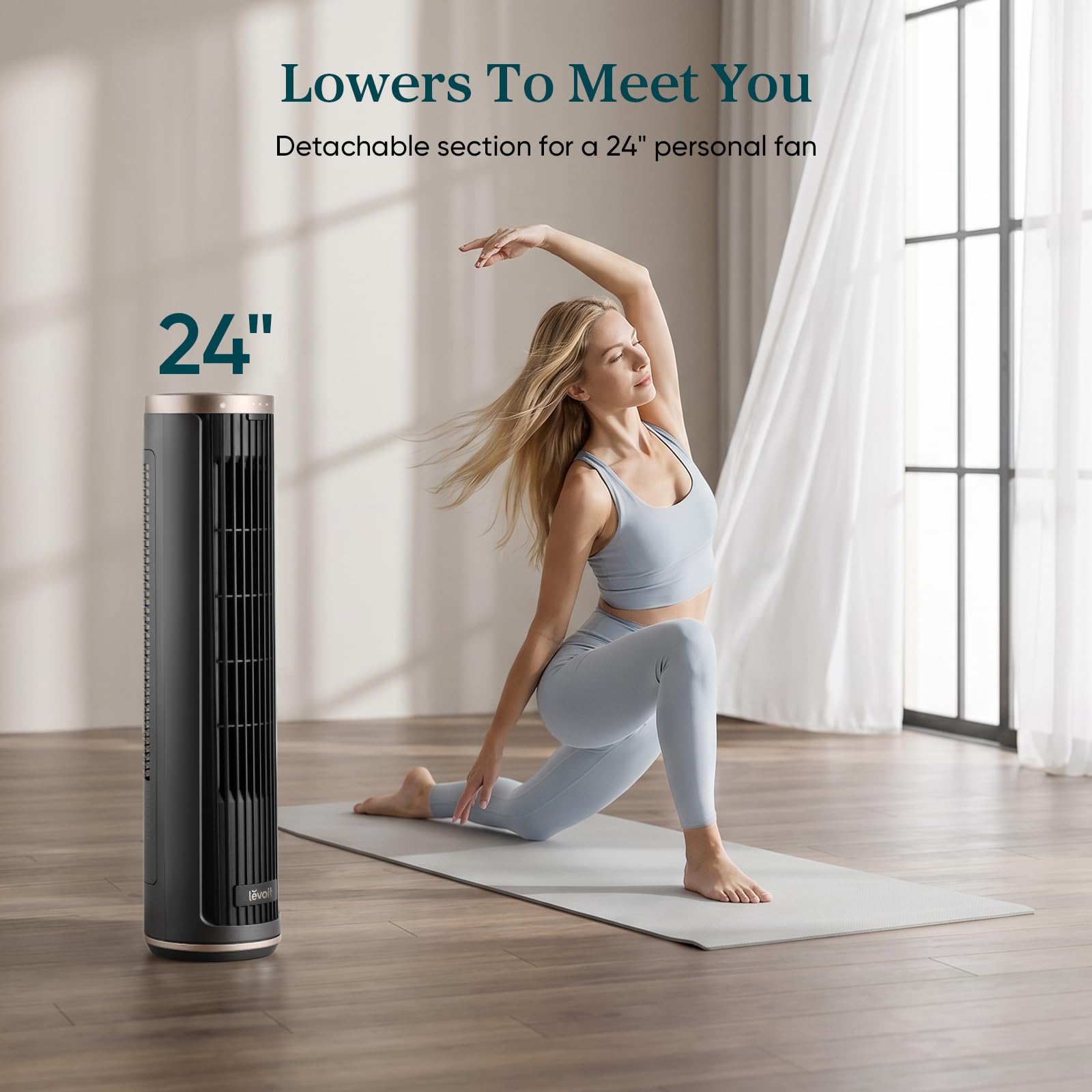 LEVOIT Windi Lift Smart Tower Fan - Levoit