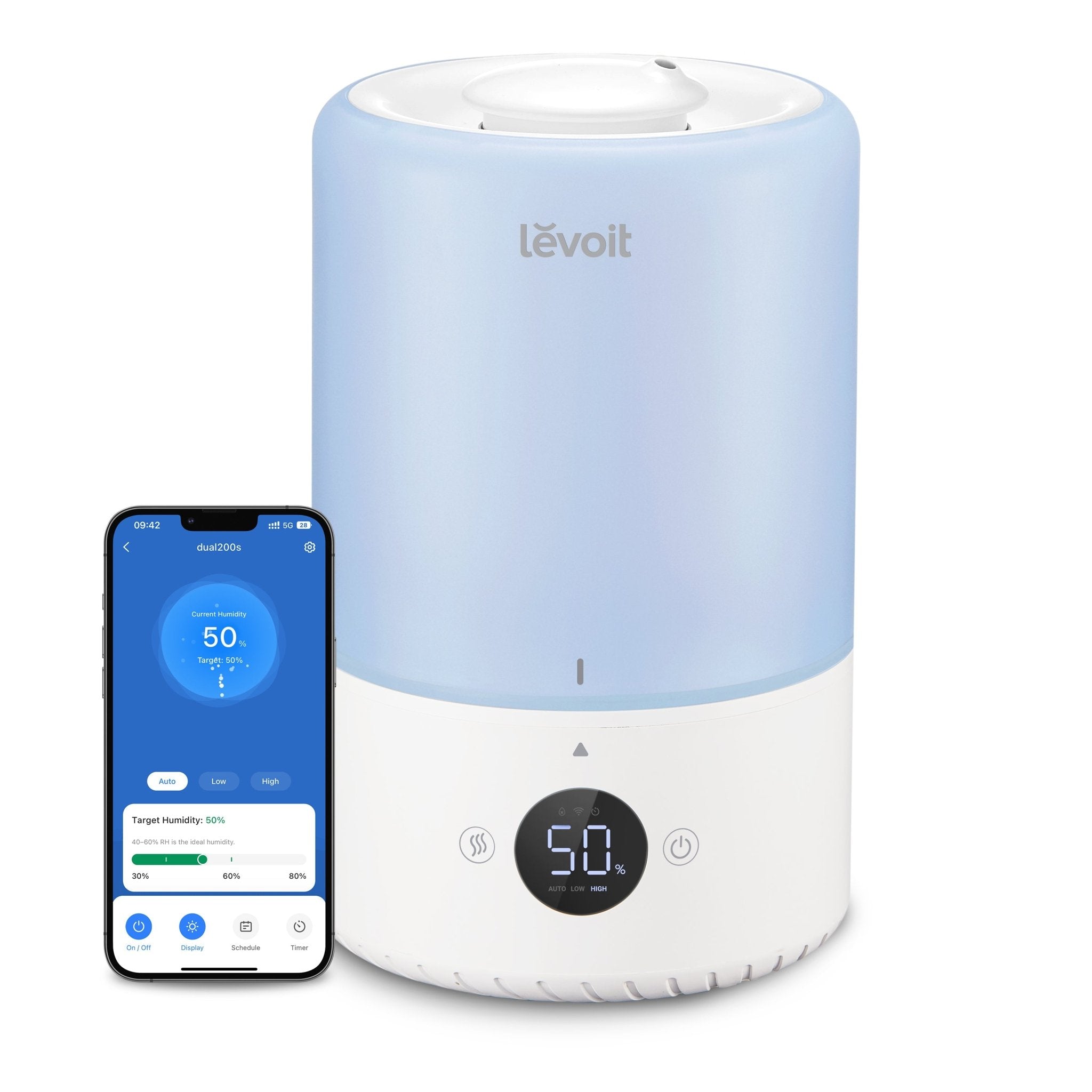 Levoit Dual 200S Smart Top-Fill Humidifier-with aromatherapy for rooms up to 27 m²