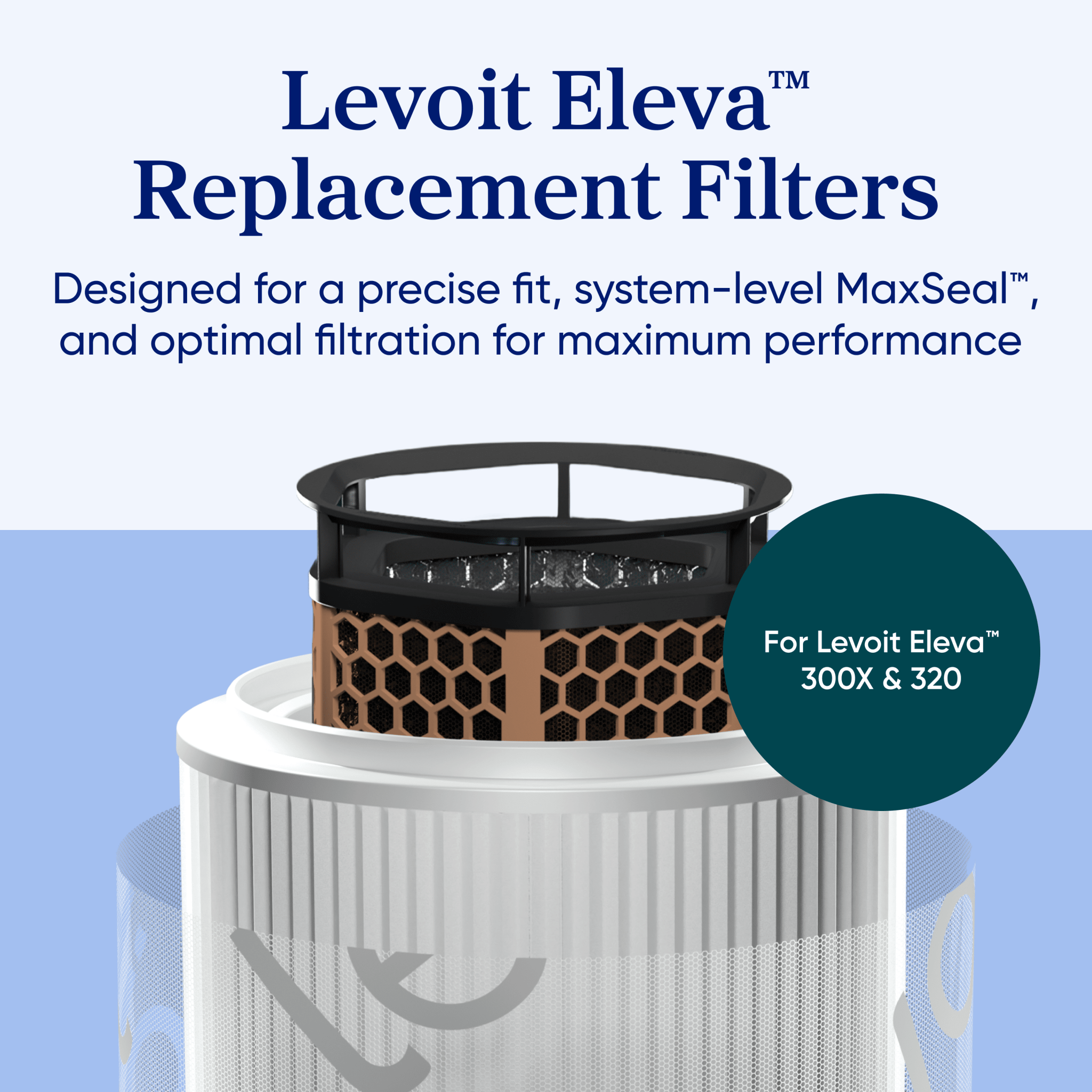 Levoit Eleva 300X Premium Activated Carbon Air Purifier Filter - Levoit