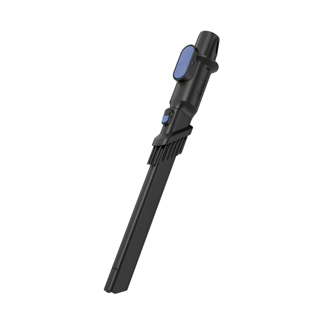 Levoit LVAC-300 Cordless Vacuum 2-in-1 Crevice Tool attachment. Black vacuum brush accessory.