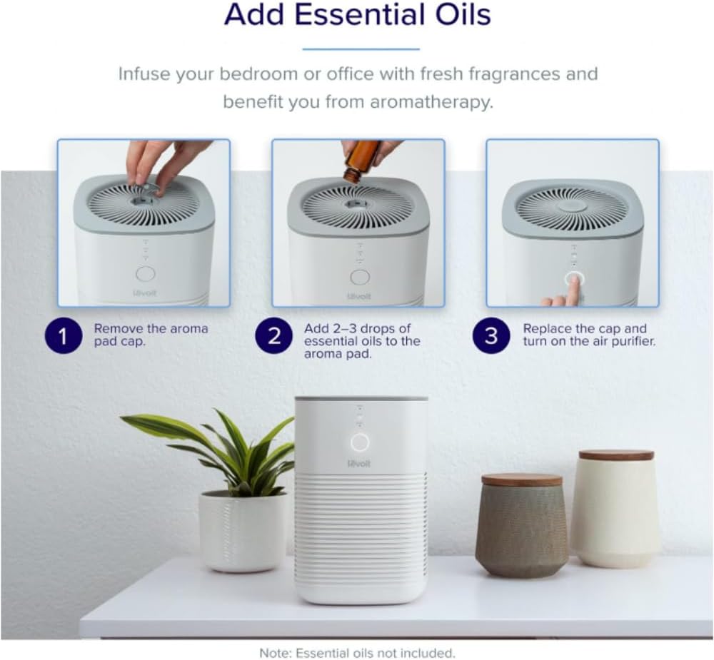 LV - H128 Replacement Filter - Step-by-step guide to adding essential oils to Levoit air purifier