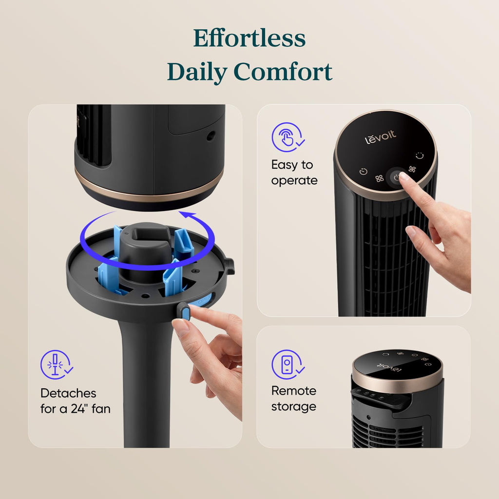 LEVOIT Windi Lift Smart Tower Fan - Levoit