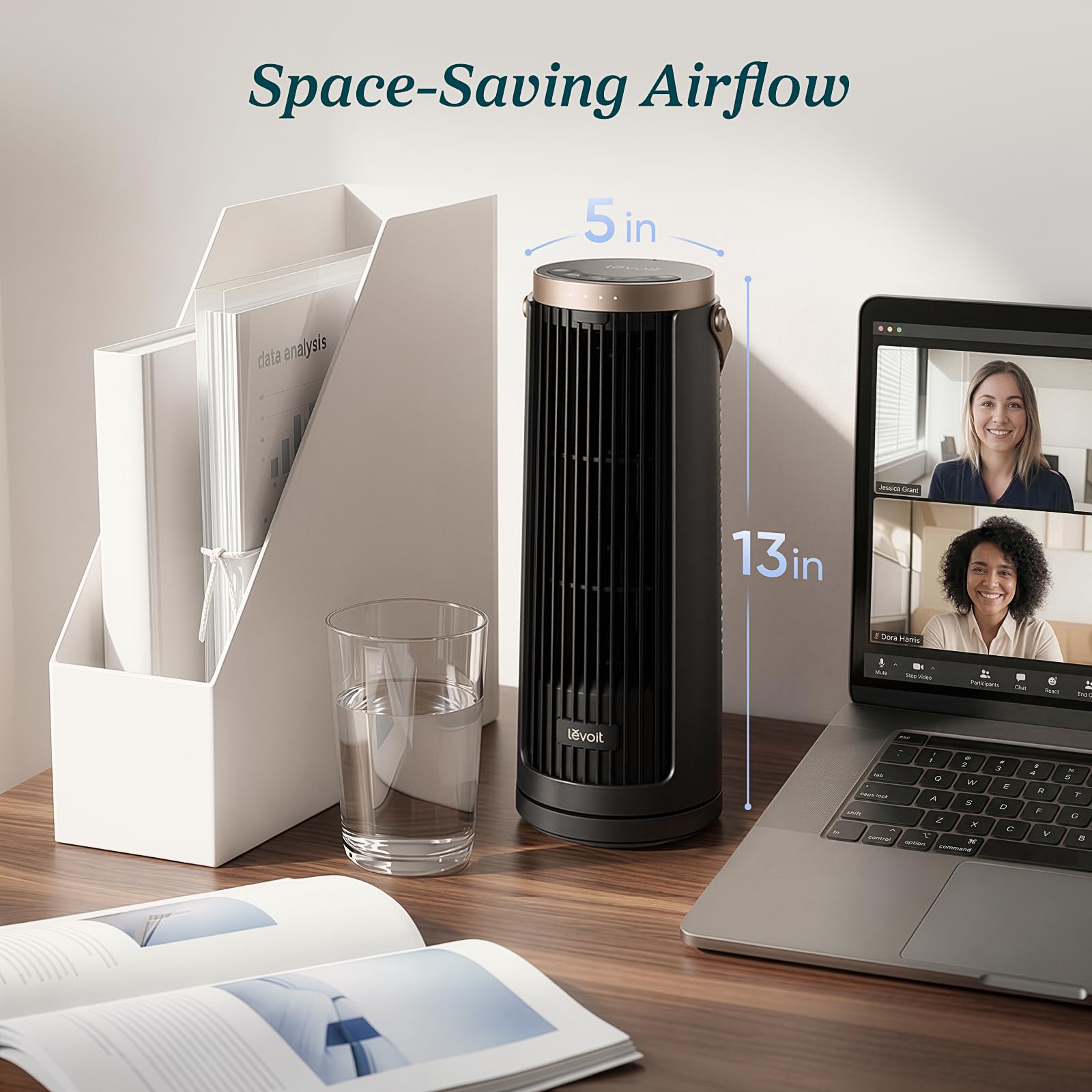 Levoit Windi Mini Pro Portable Desk Tower Fan - Levoit