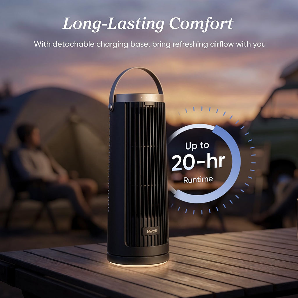 Levoit Windi Mini Pro Portable Desk Tower Fan - Levoit
