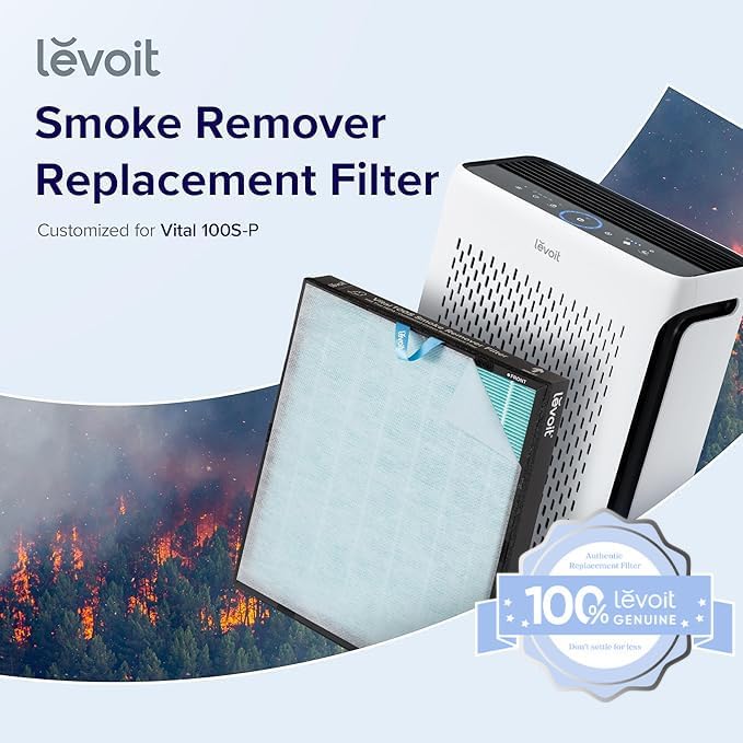 Levoit Vital 200S-P Air Purifier Smoke Remover Carbon Replacement Filter 100% genunie for home