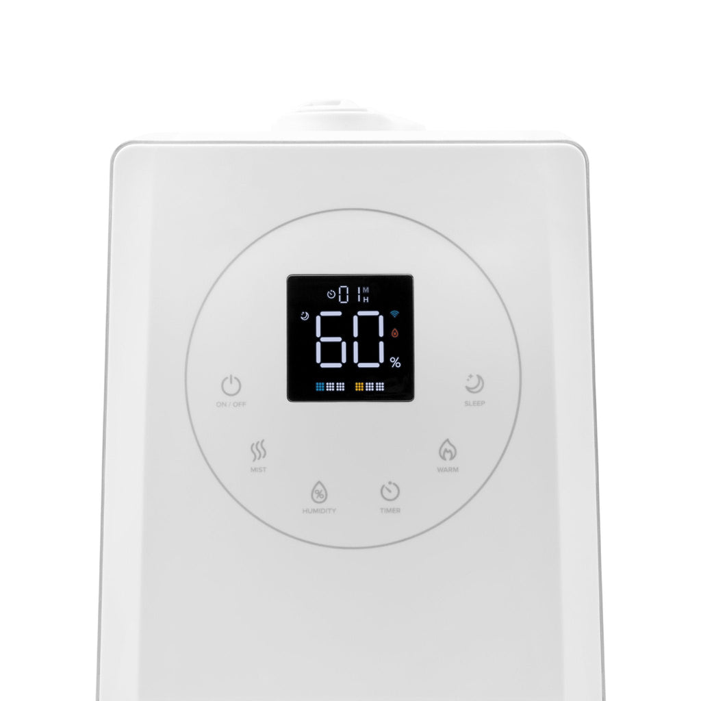 Levoit LV600S Smart Hybrid Ultrasonic Humidifier-show the humidity of the room