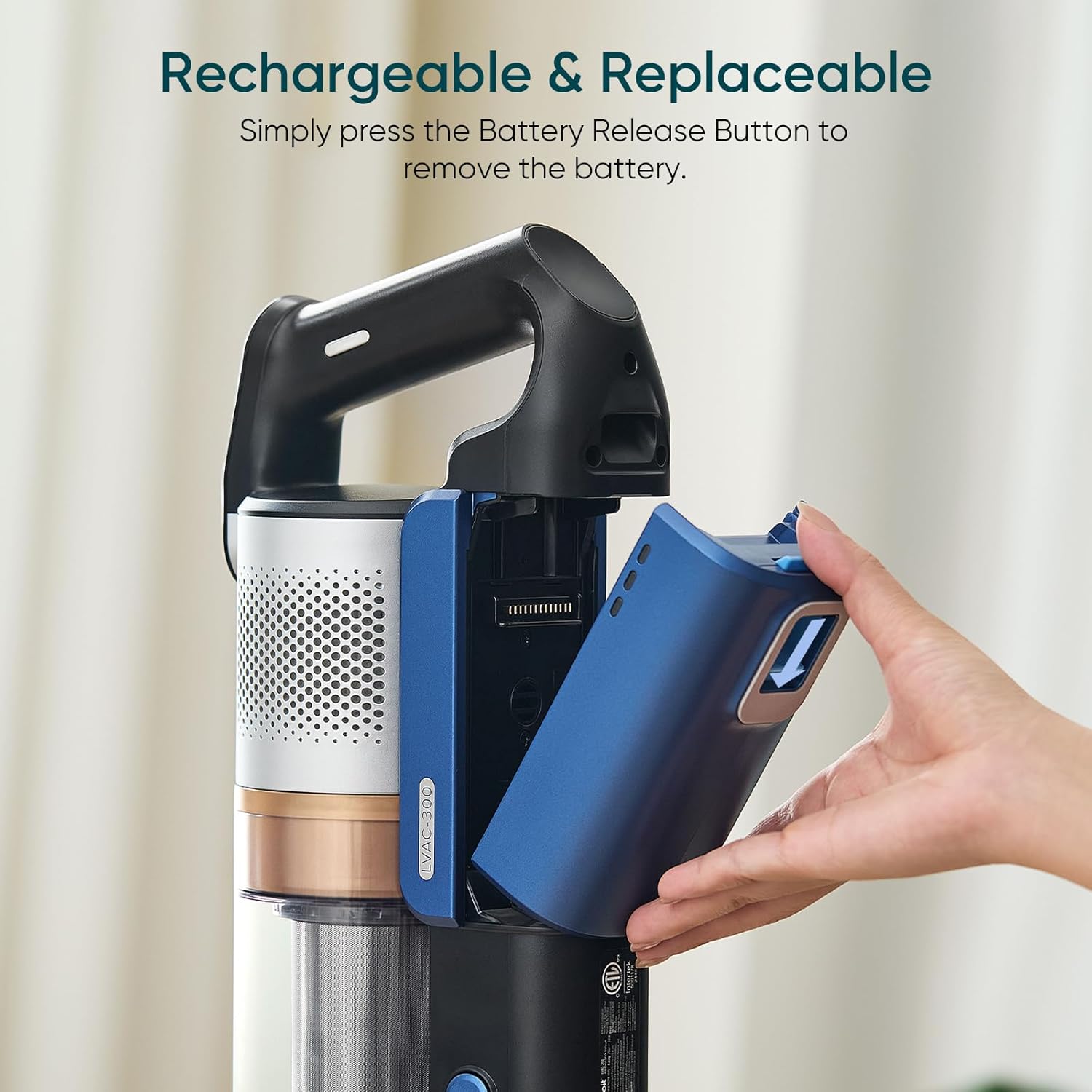 Levoit LVAC-300 Cordless Vacuum Replacement Battery - Levoit