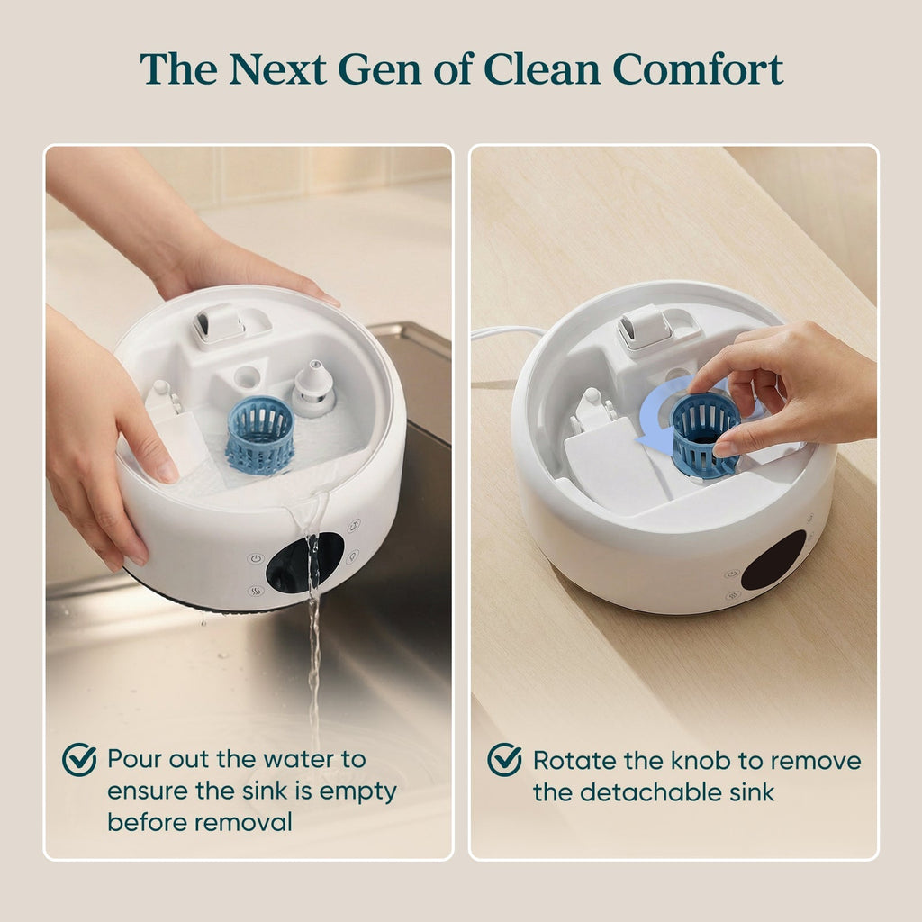 LEVOIT Neo 450S Smart Humidifier for home: Easy water drainage & detachable sink design for simple, hygienic cleaning and maintenance.